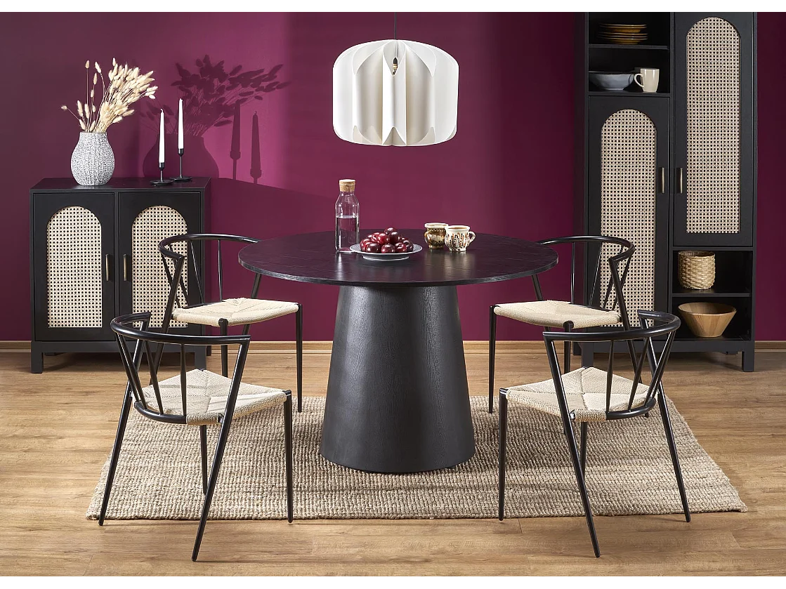 Table ronde pour 4 personnes 120x77 cm