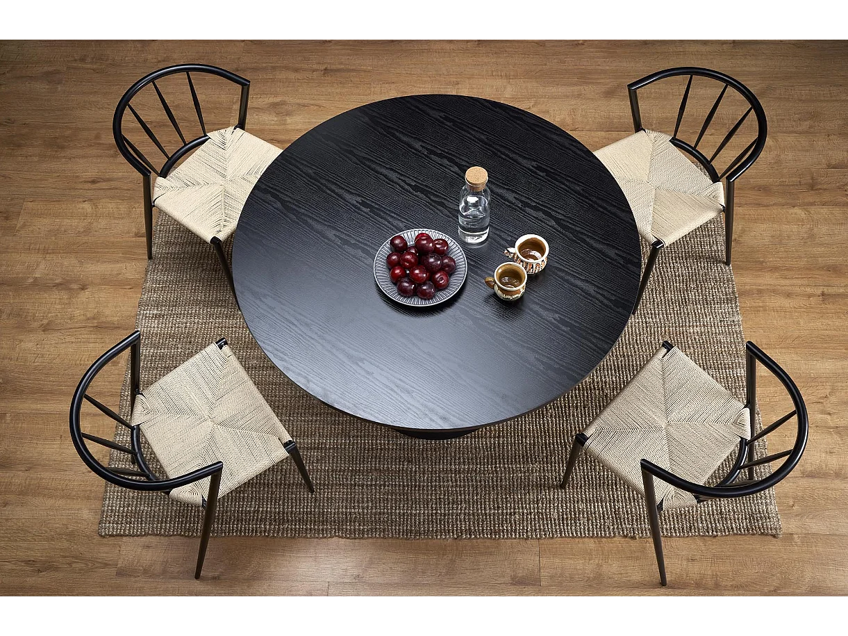 Table ronde pour 4 personnes 120x77 cm