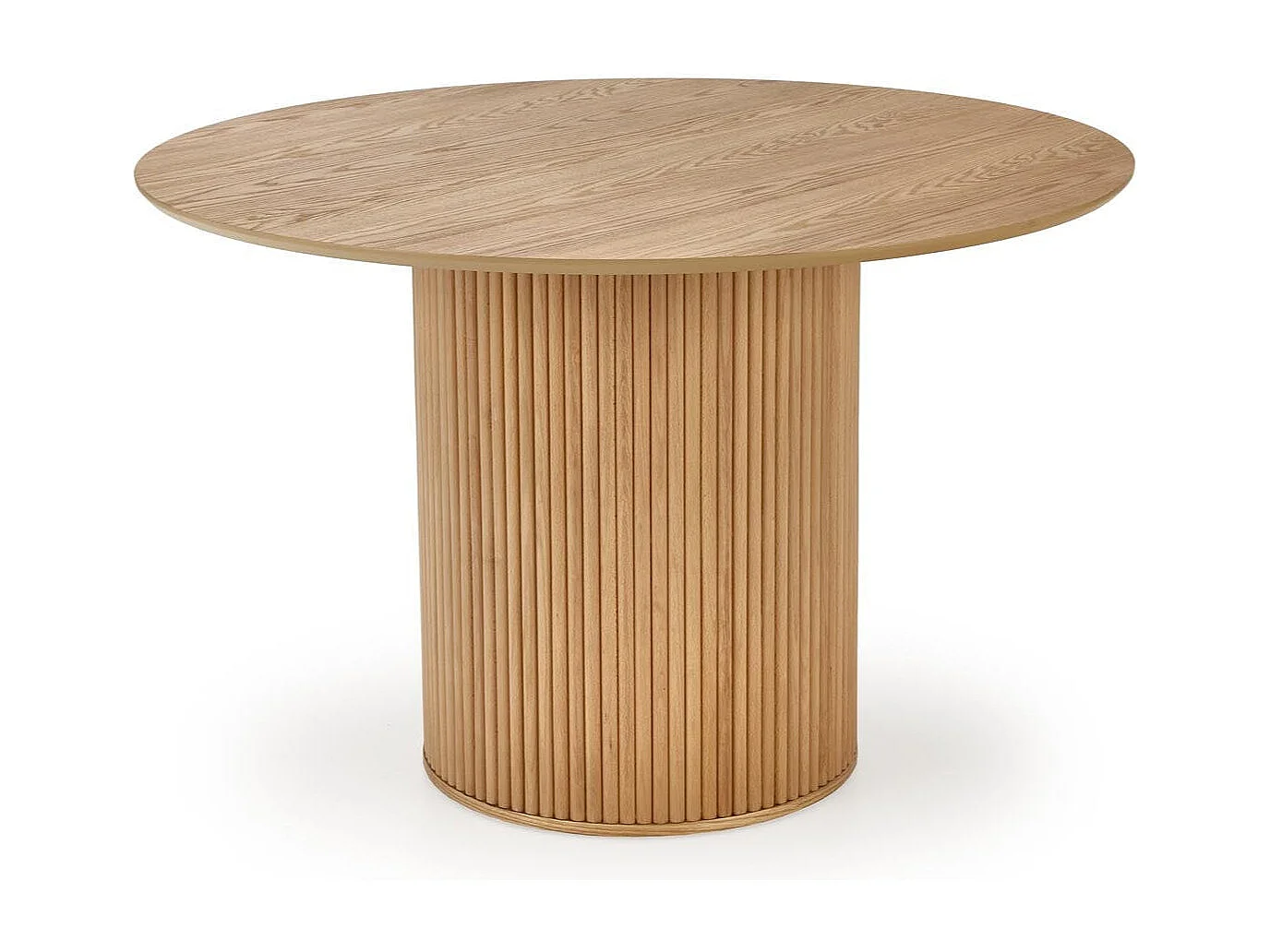 Table ronde en chêne pour 4 personnes 120x78 cm