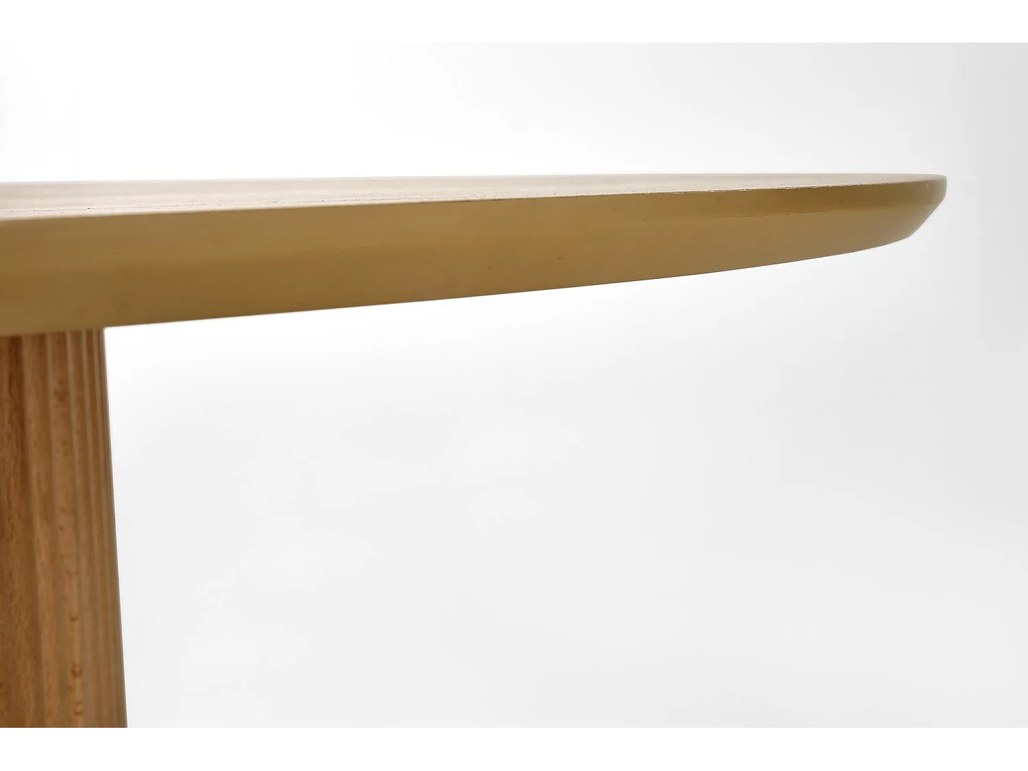 Table ronde en chêne pour 4 personnes 120x78 cm