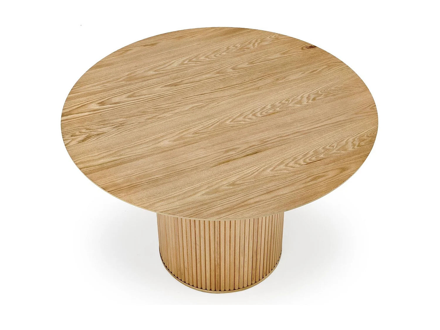 Table ronde en chêne pour 4 personnes 120x78 cm