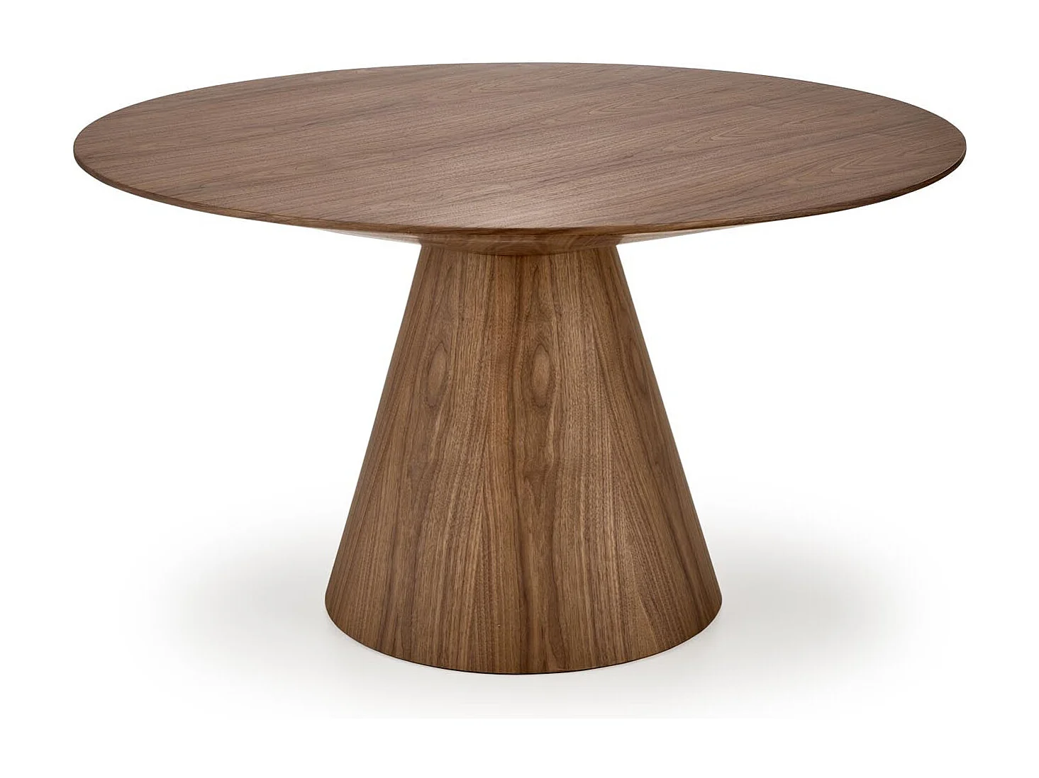 Table ronde en chêne pour 4 personnes 136x78 cm