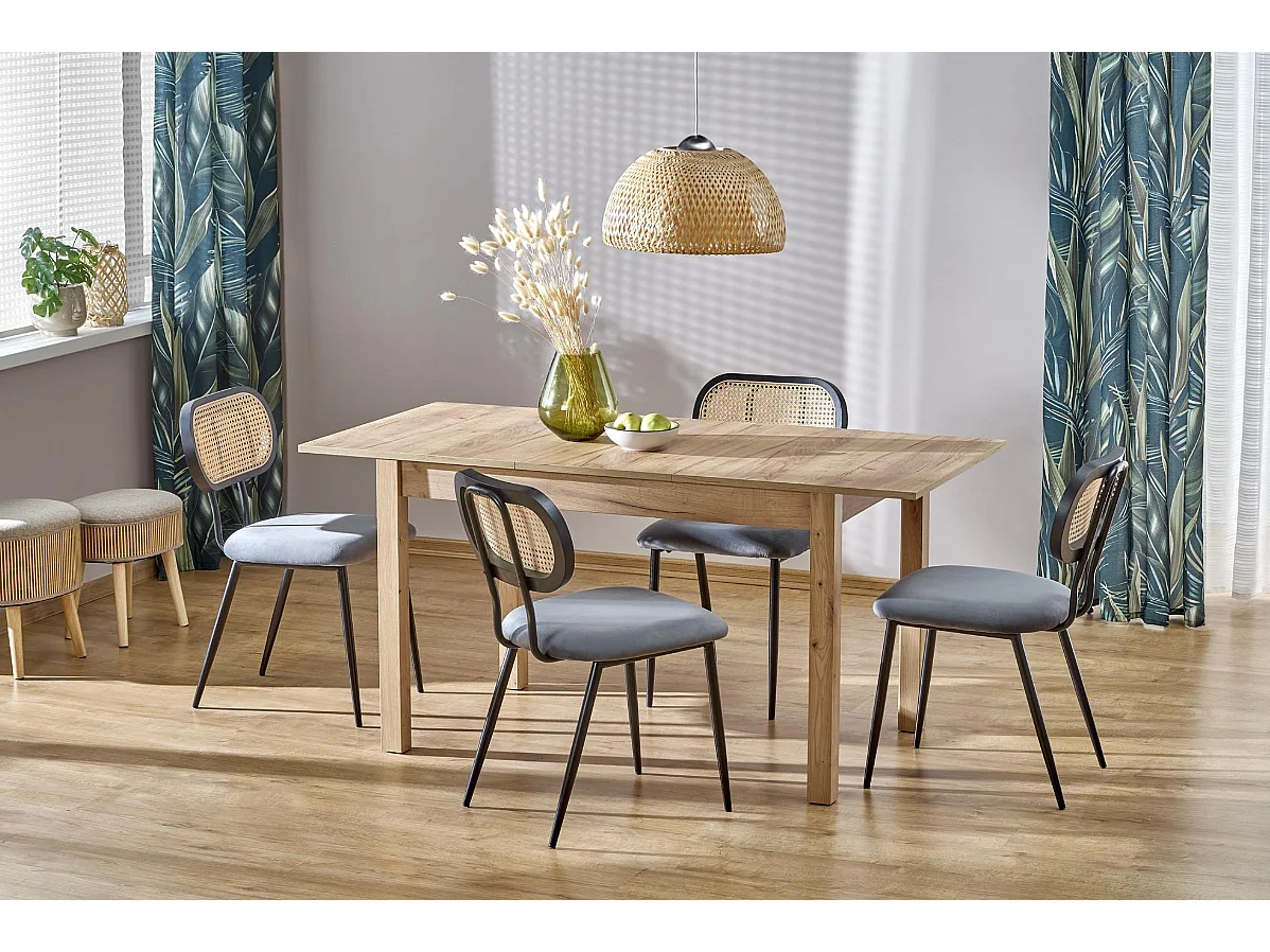 Table extensible pour 4/6 personnes 118/158x75 cm