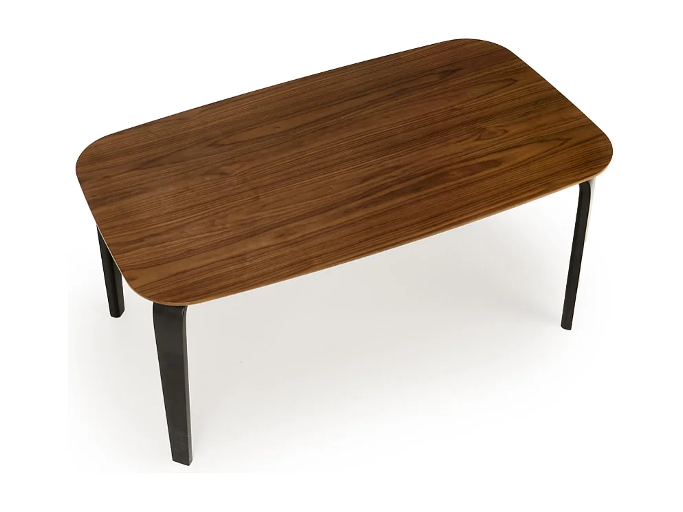 Stół PEDRO 160x90 orzech/czarny