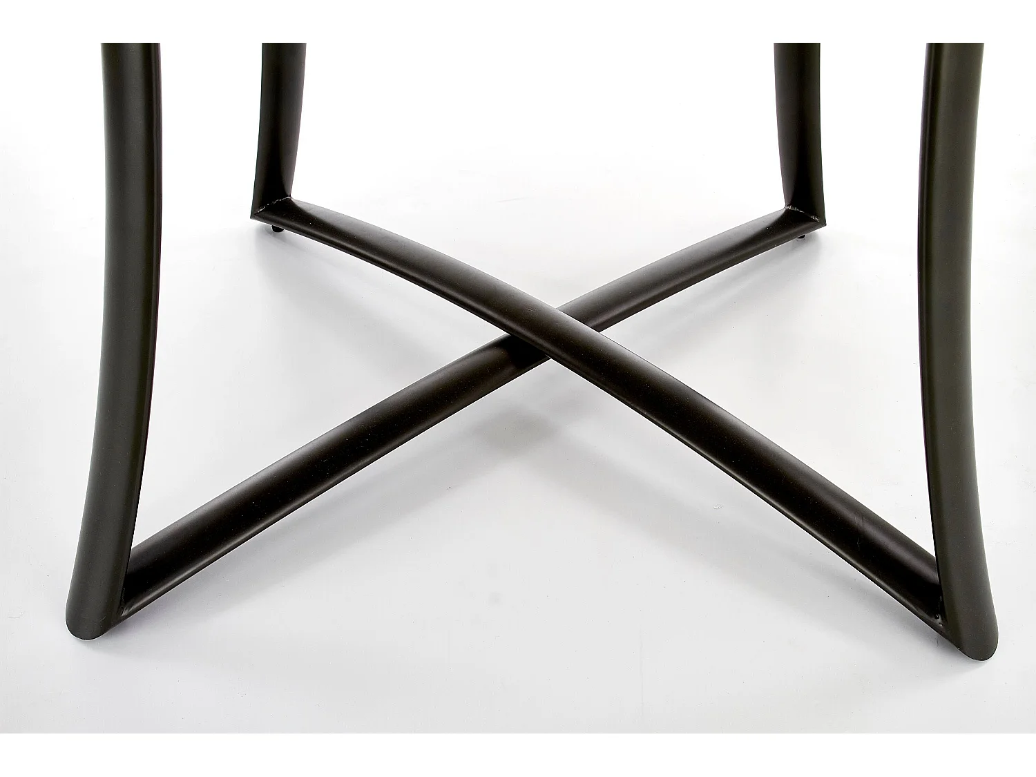 Table ronde extensible chêne pieds acier noir Ø118/148 cm