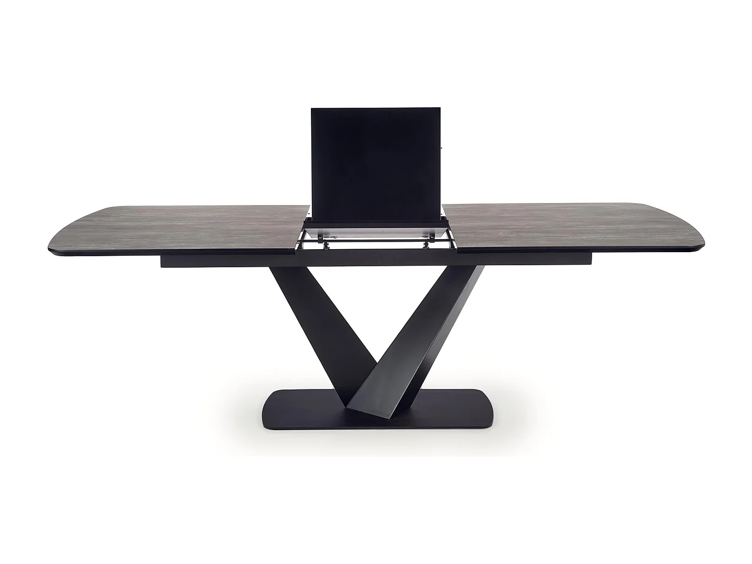 Stół rozkładany VINSTON 180(230)x95 ciemny szary/czarny