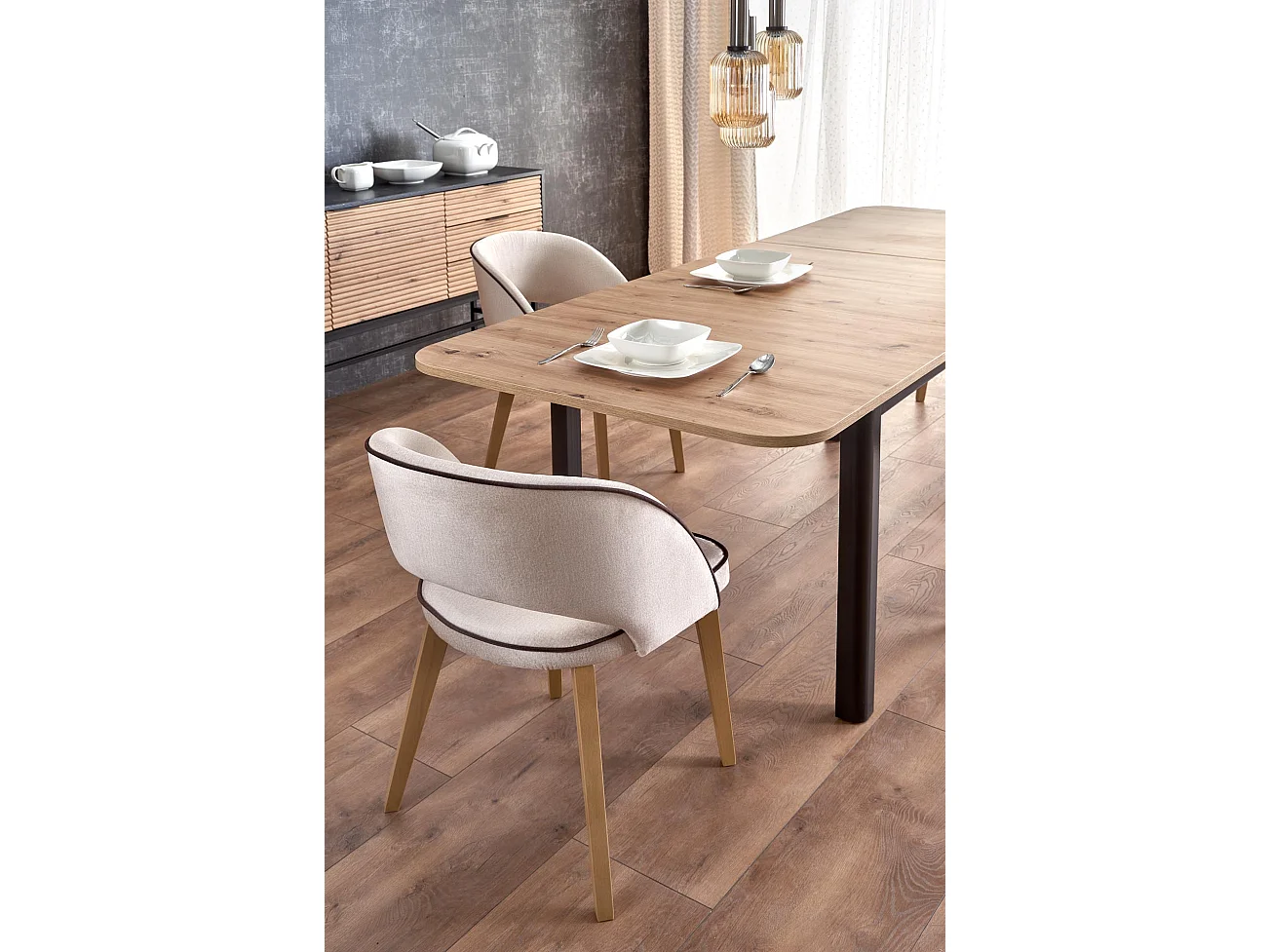 Table extensible pour 6/8 personnes 160/228x90 cm