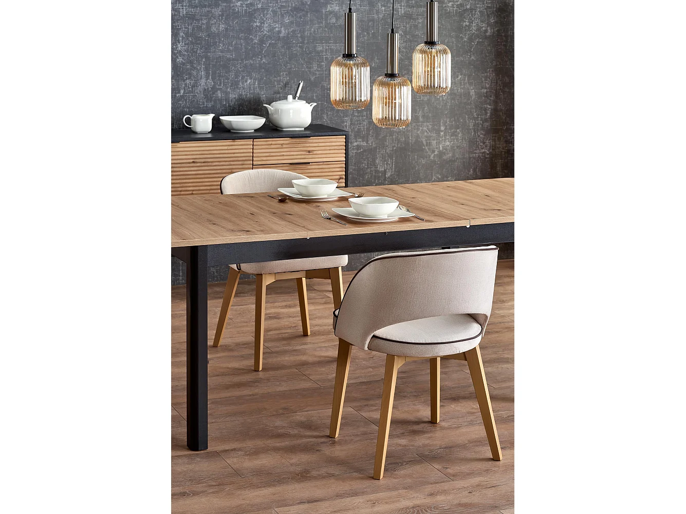 Table extensible pour 6/8 personnes 160/228x90 cm