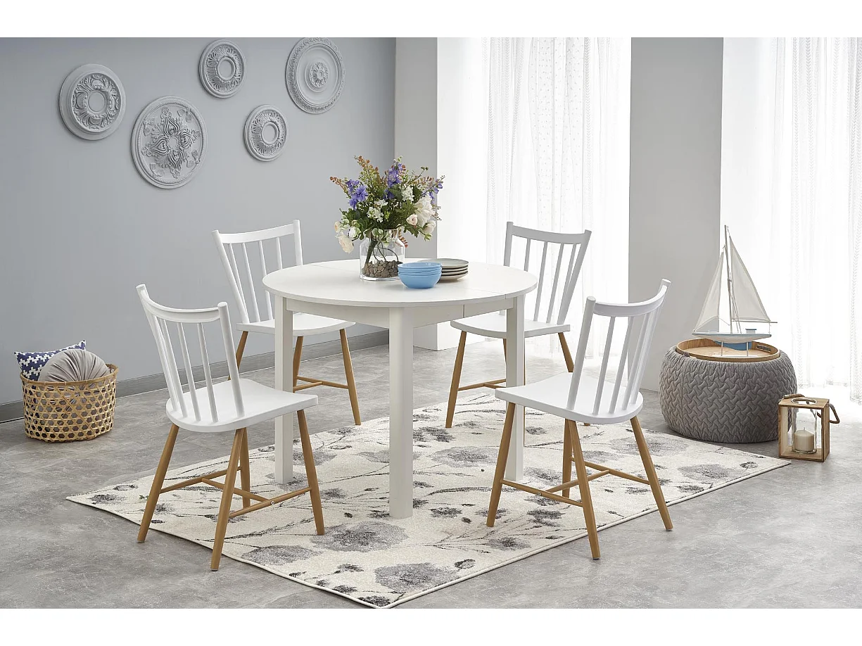 Table extensible pour 4/6 personnes 102/142x102 cm