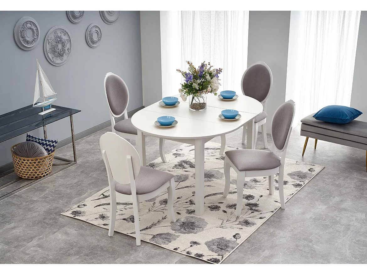 Table extensible pour 4/6 personnes 102/142x102 cm