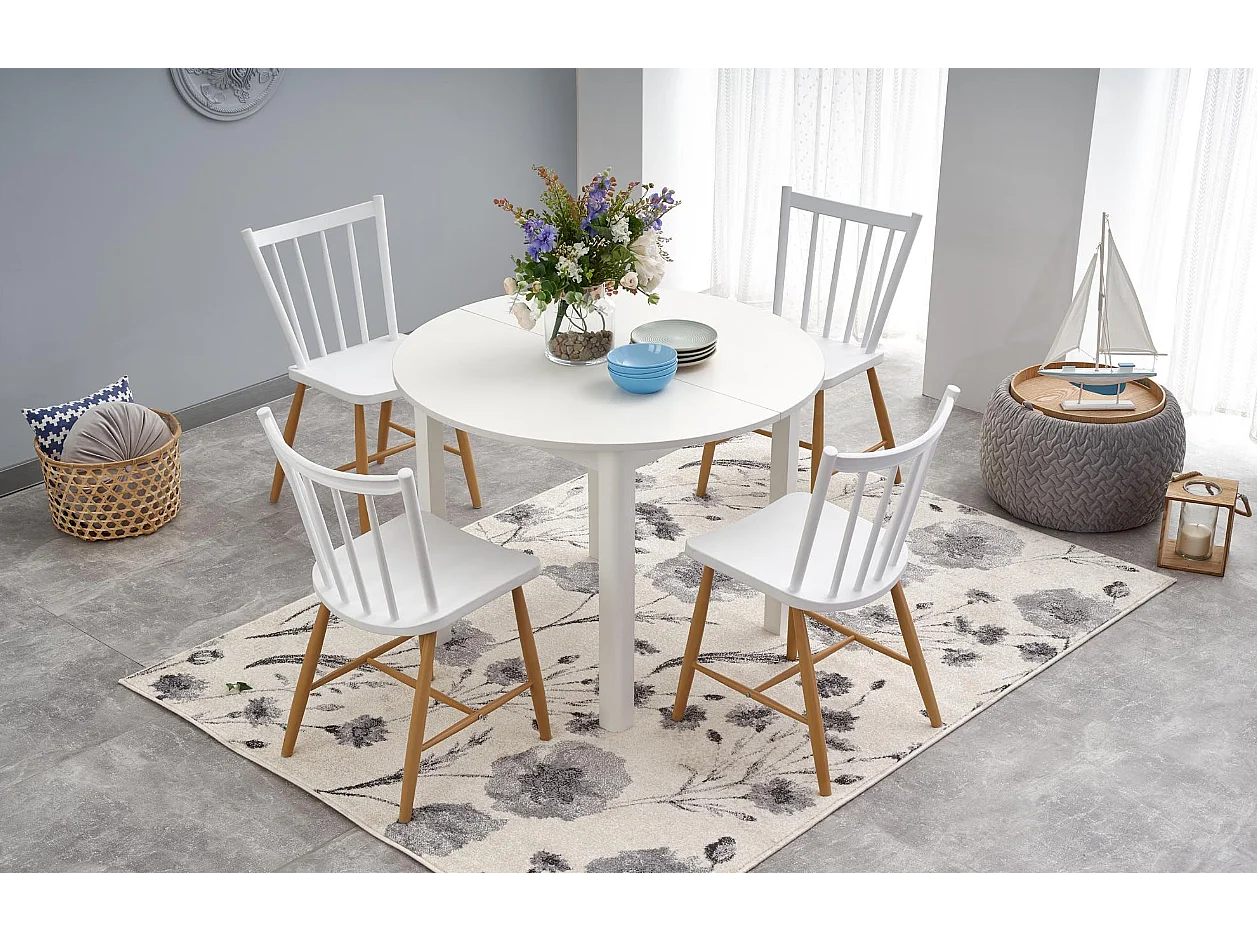 Table extensible pour 4/6 personnes 102/142x102 cm