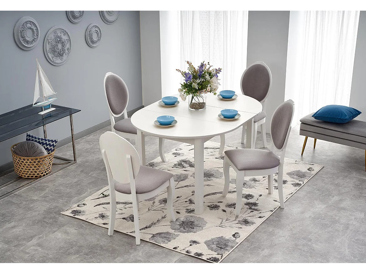 Table extensible pour 4/6 personnes 102/142x102 cm