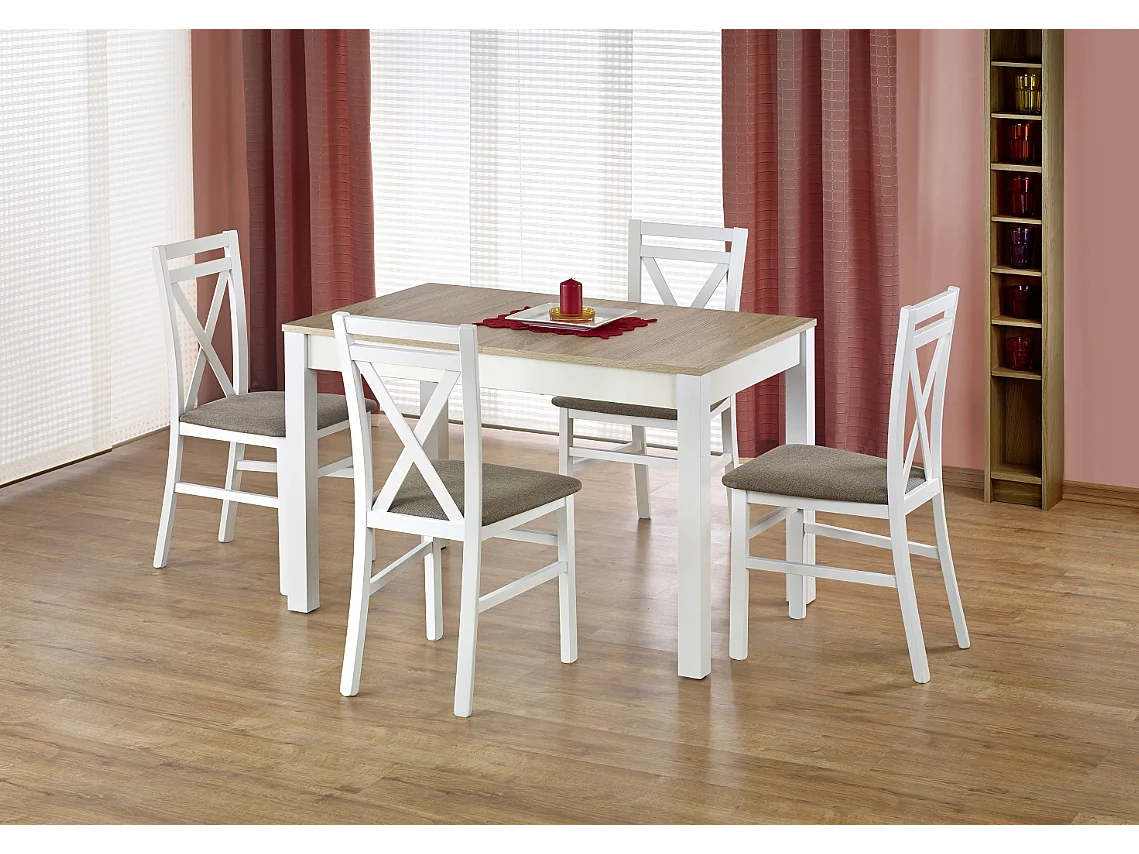 Table extensible pour 4/6 personnes 118/158x75 cm