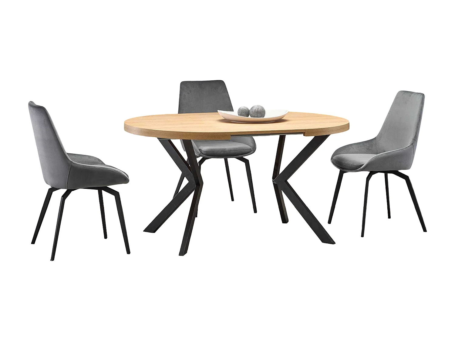 Mesa extensível para 6/8 pessoas, 100/250x75 cm