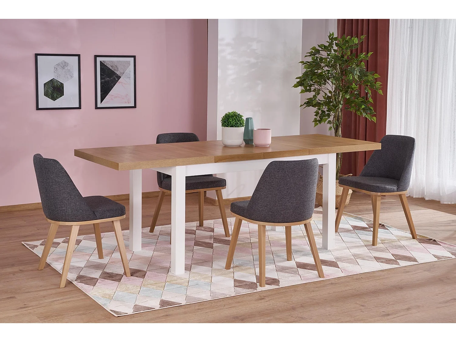 Table extensible 140/220x80 cm