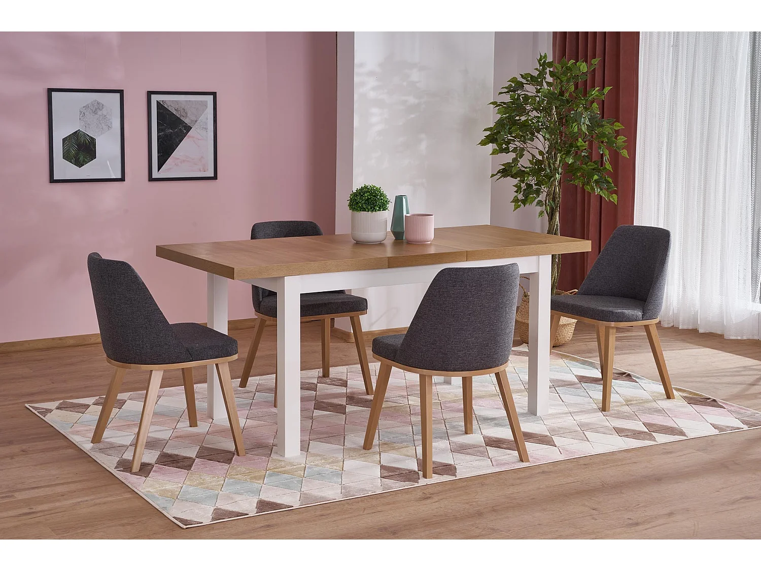 Table extensible 140/220x80 cm