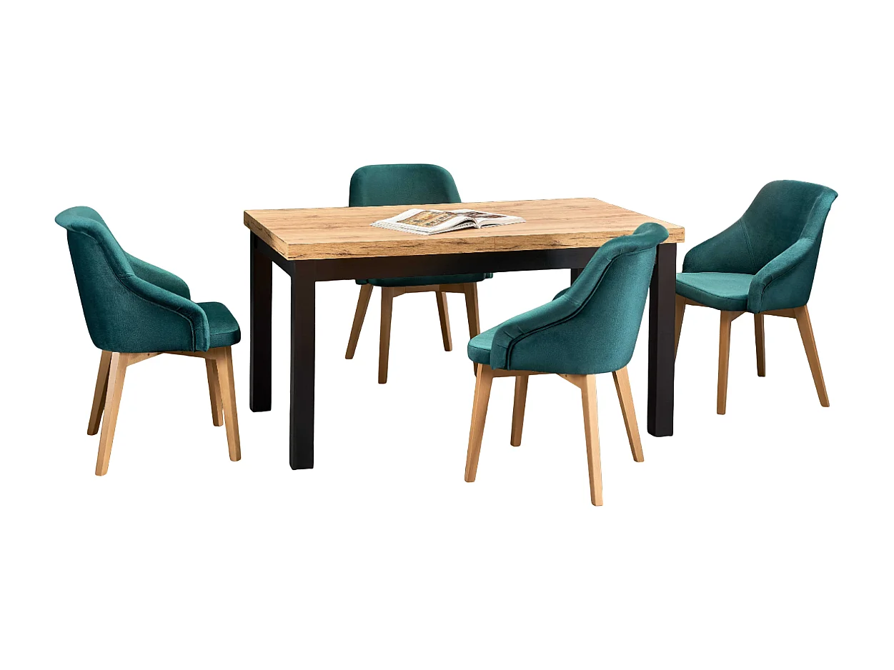 Stół TIAGO 2 140(220)x80 biały rozkładany