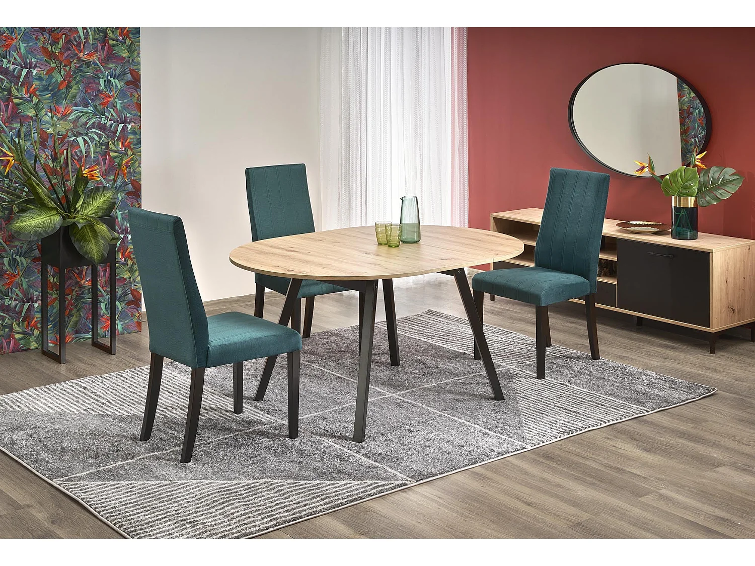 Table extensible pour 4/6 personnes 102/142x102 cm