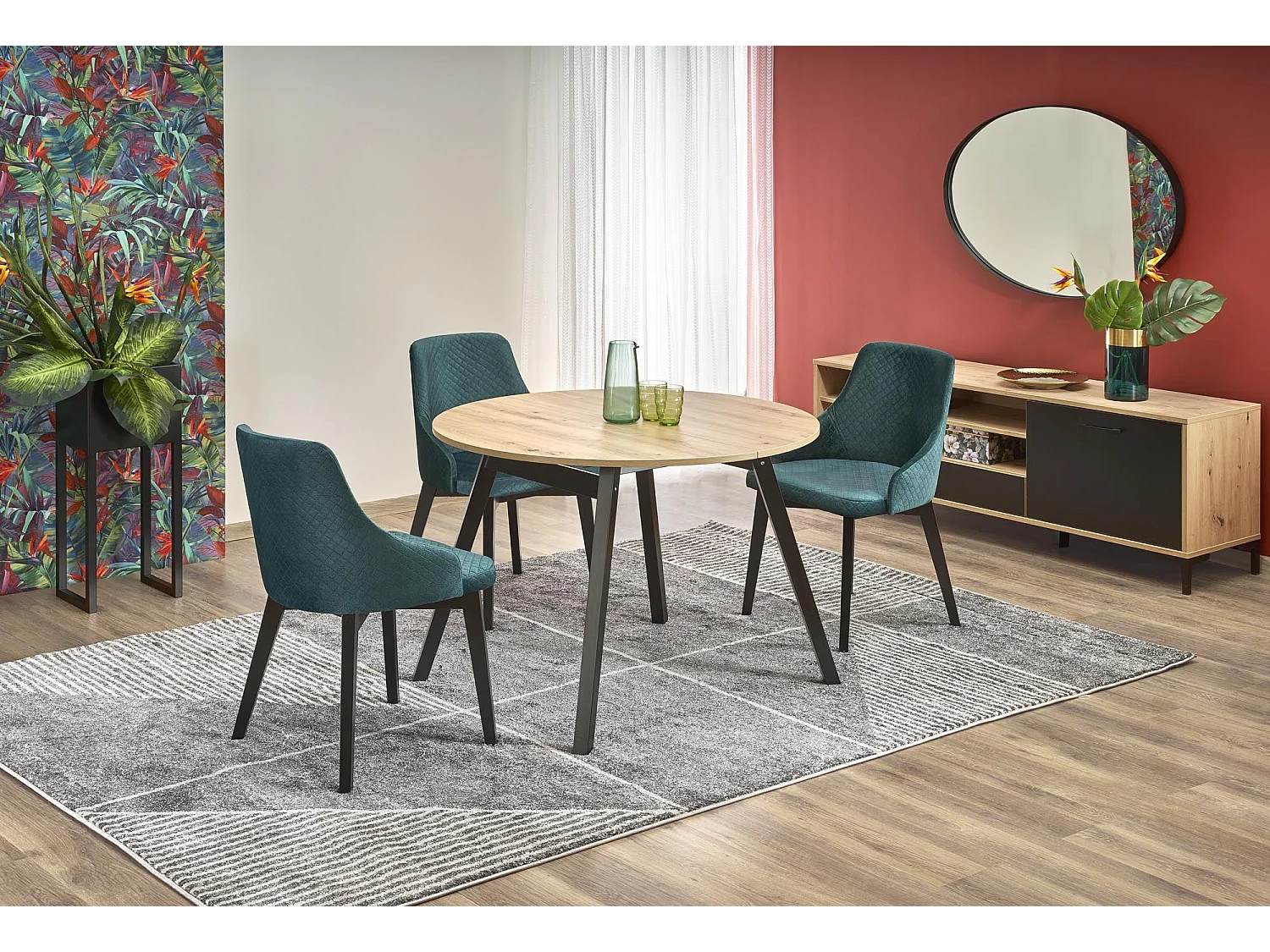 Table extensible pour 4/6 personnes 102/142x102 cm