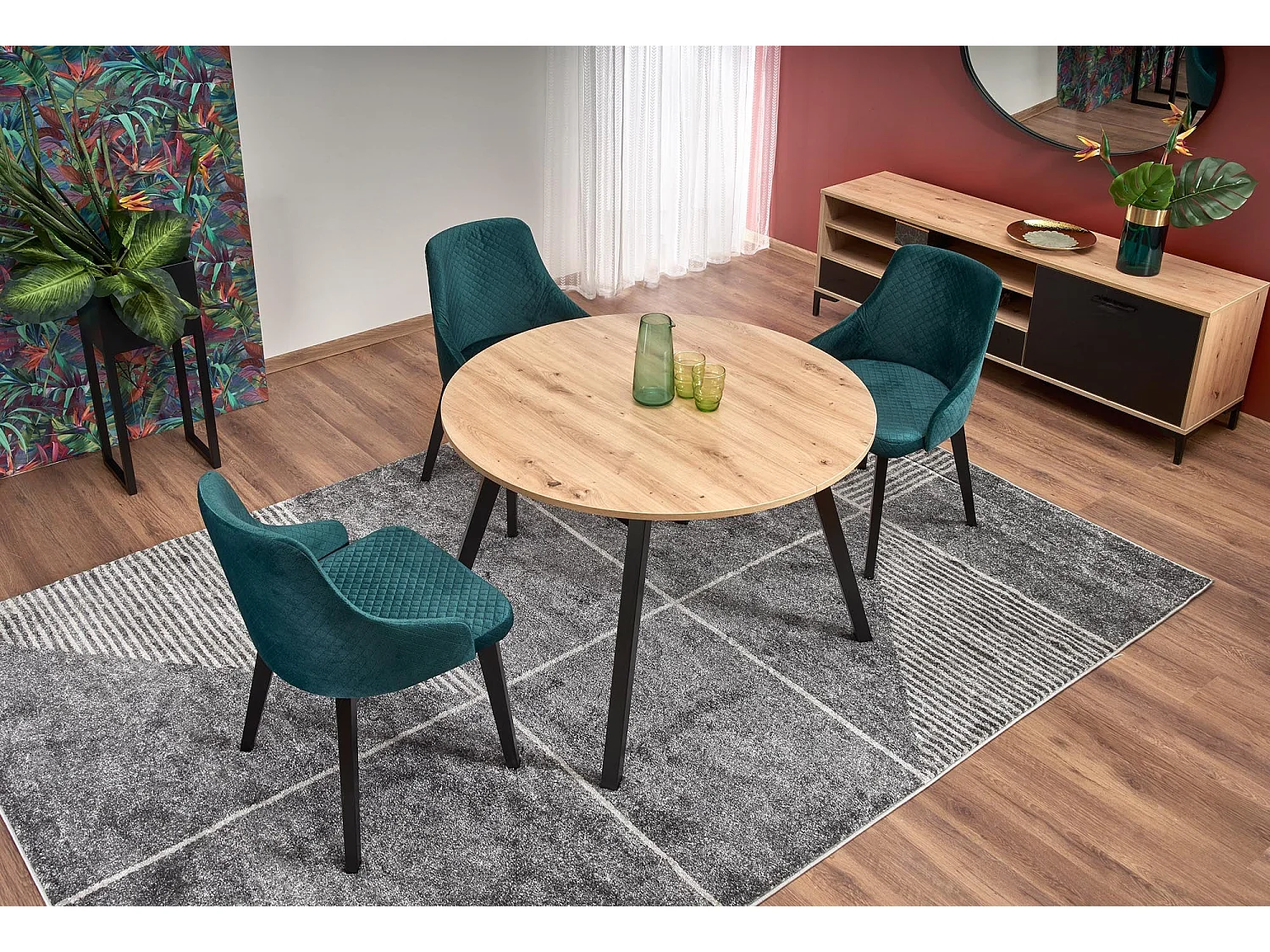 Table extensible pour 4/6 personnes 102/142x102 cm