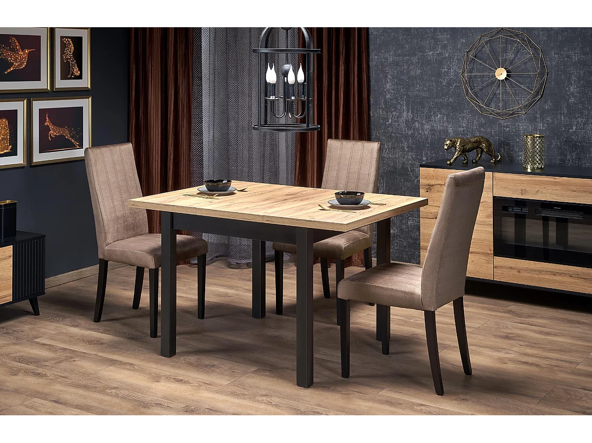 Table extensible pour 4 personnes 90/125x90 cm