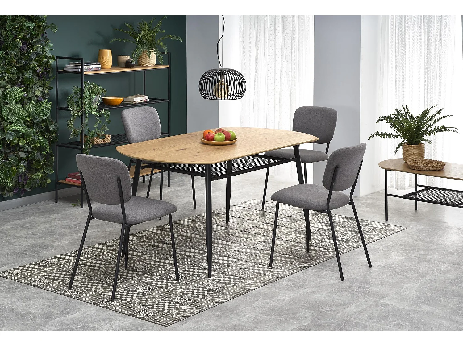 Table en chêne pour 4/6 personnes 160x90 cm