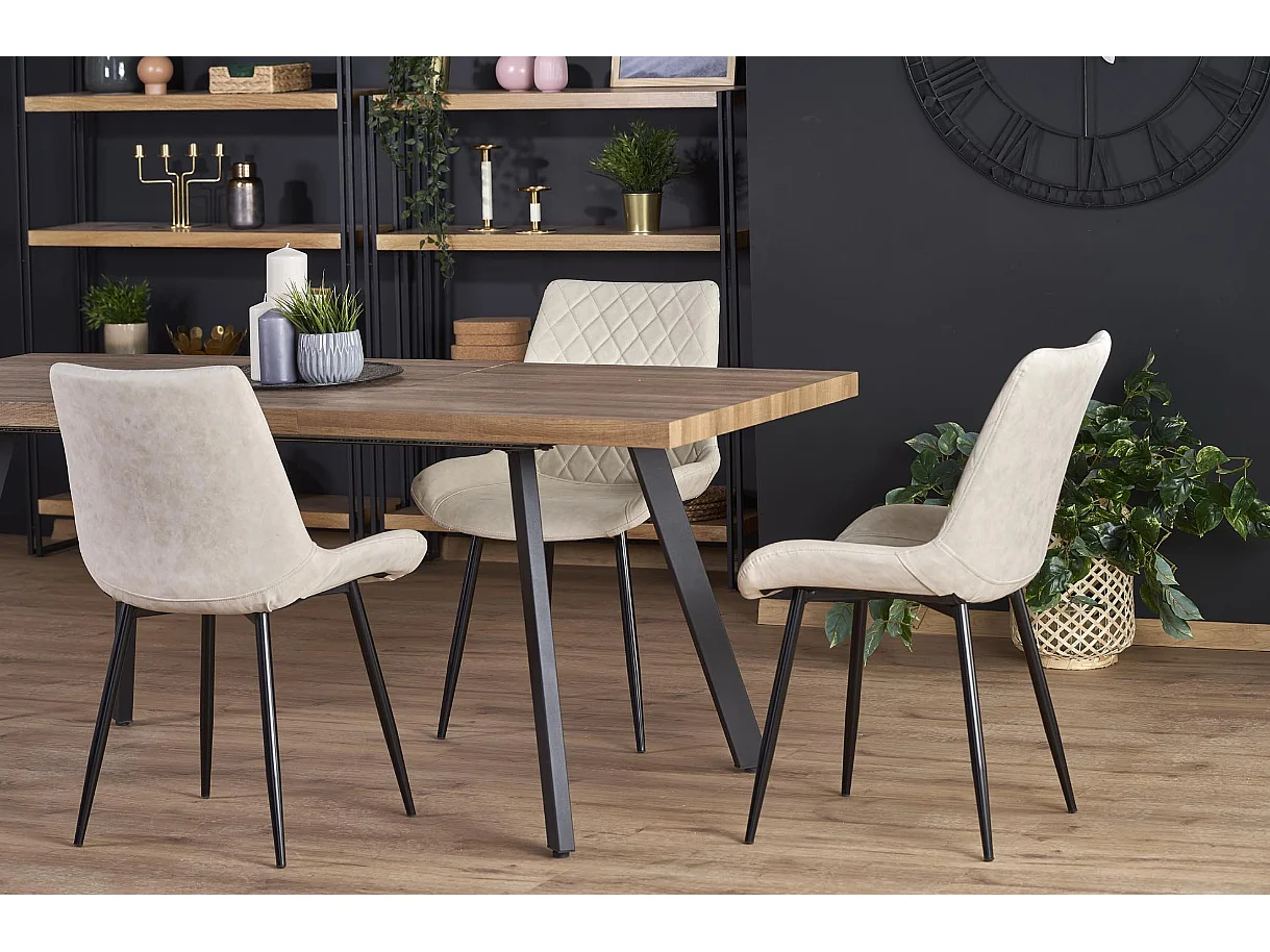 Table extensible en chêne pour 6/8 personnes