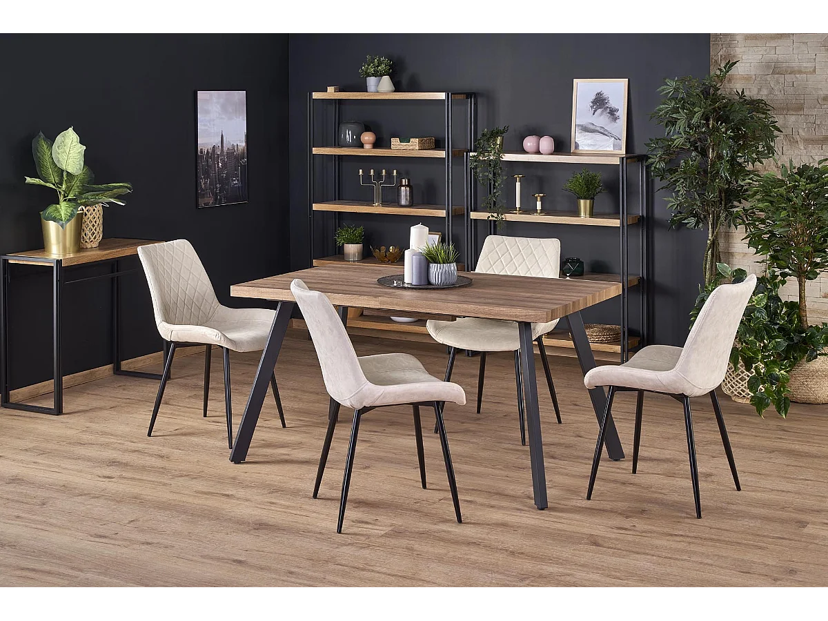 Table extensible en chêne pour 6/8 personnes