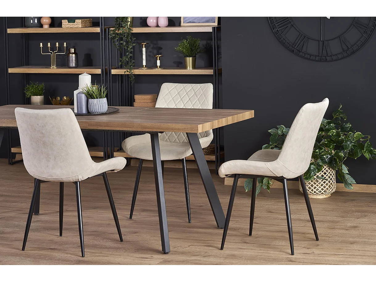 Table extensible en chêne pour 6/8 personnes