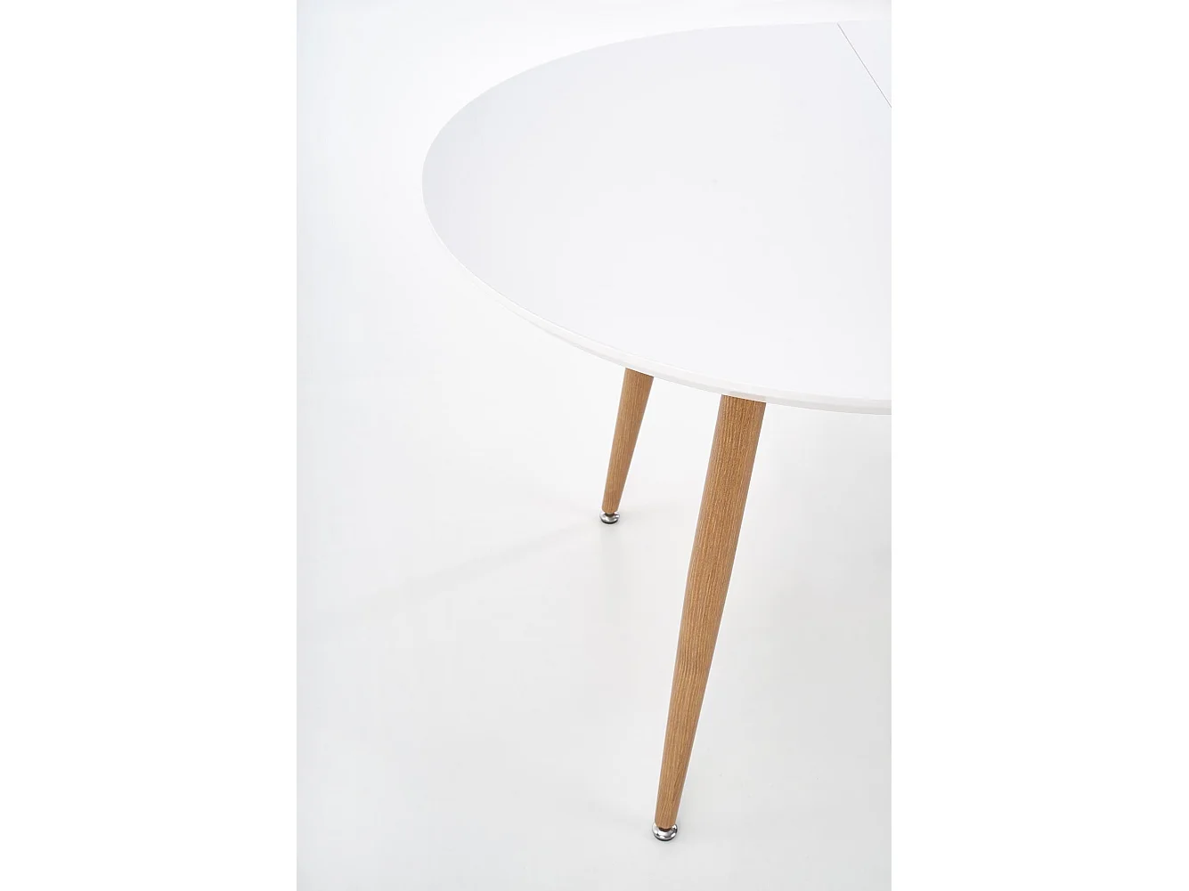 Table extensible pour 4/8 personnes blanc/chêne 120/200x100 cm