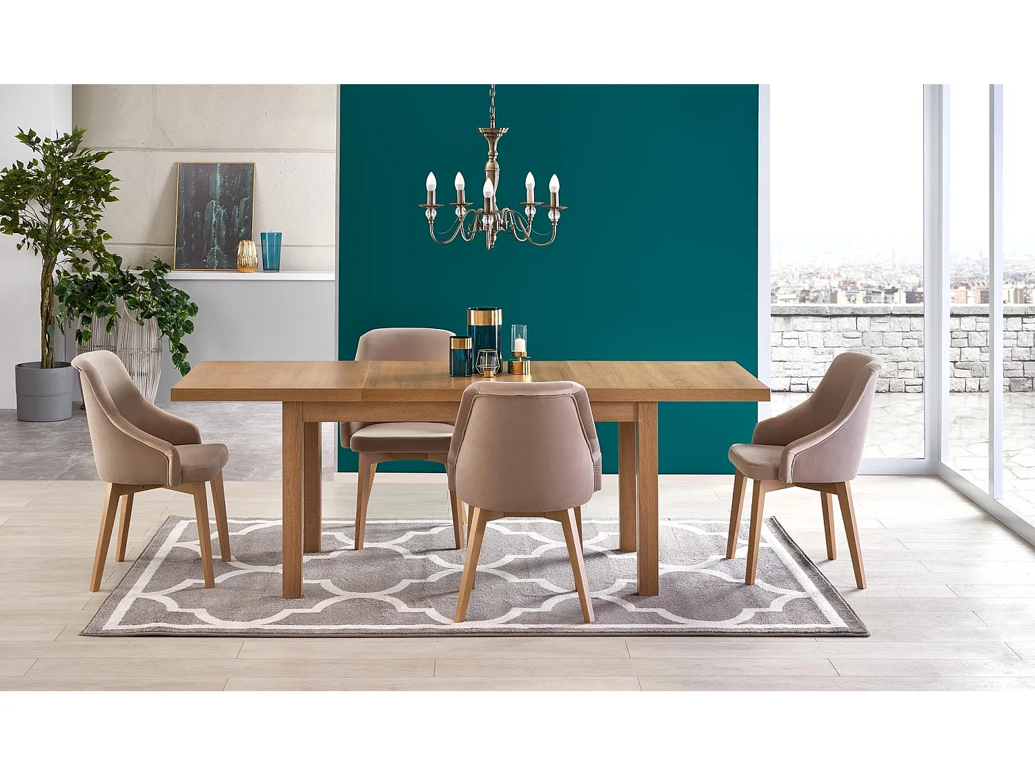 Table extensible 140/220x80 cm