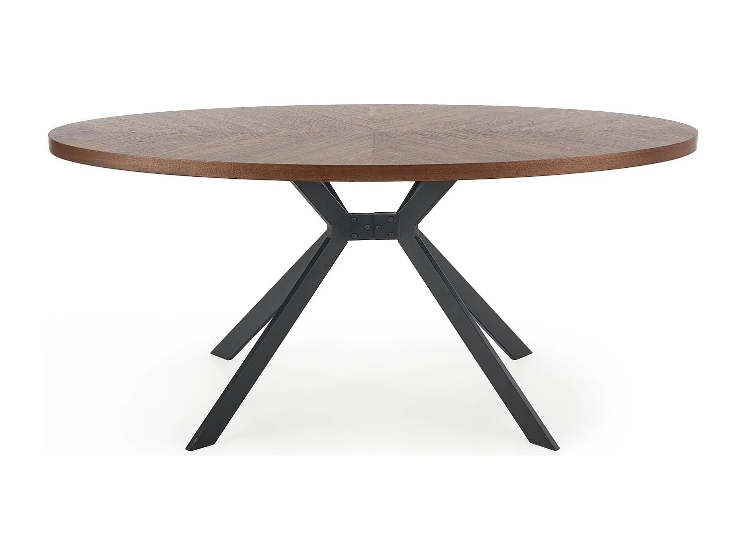 Table ronde en chêne pour 4 personnes 170x76 cm