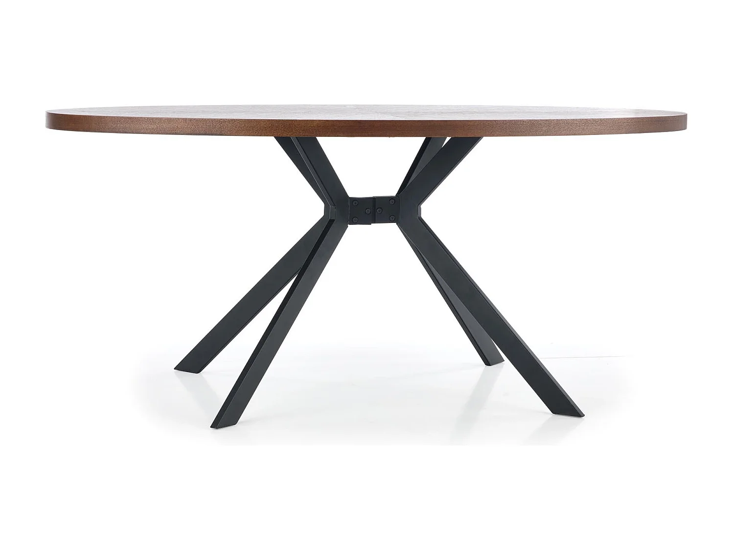 Table ronde en chêne pour 4 personnes 170x76 cm