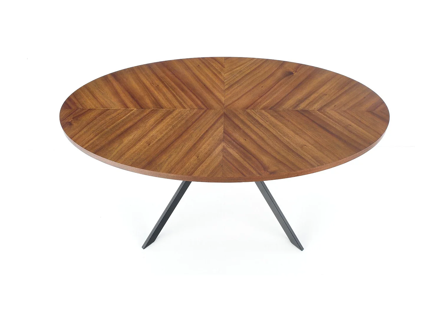 Table ronde en chêne pour 4 personnes 170x76 cm