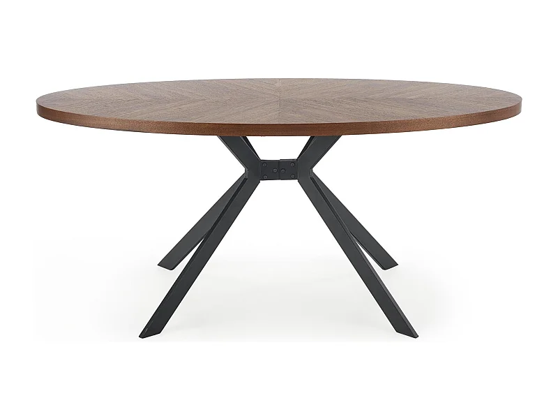 Table ronde en chêne pour 4 personnes 170x76 cm