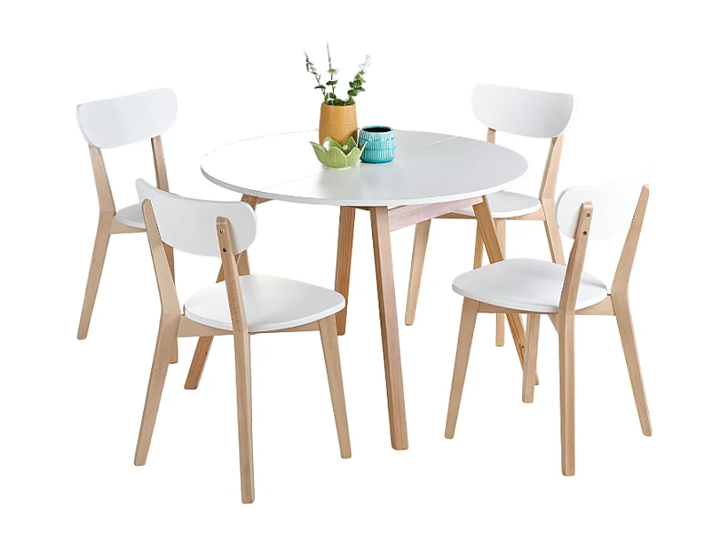 Ausziehbarer Tisch für 4/6 Personen 102/142x102 cm