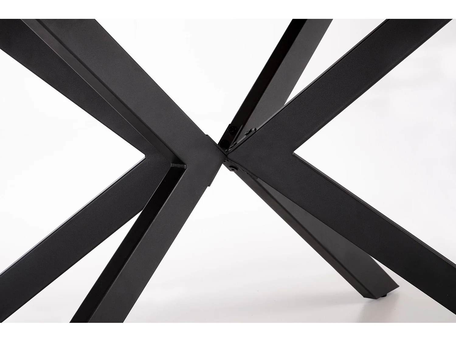 Table extensible placage chêne pieds acier noir 160/200×90 cm