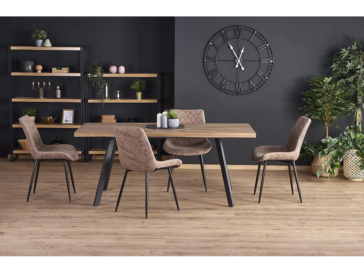 Table extensible en chêne pour 6/8 personnes
