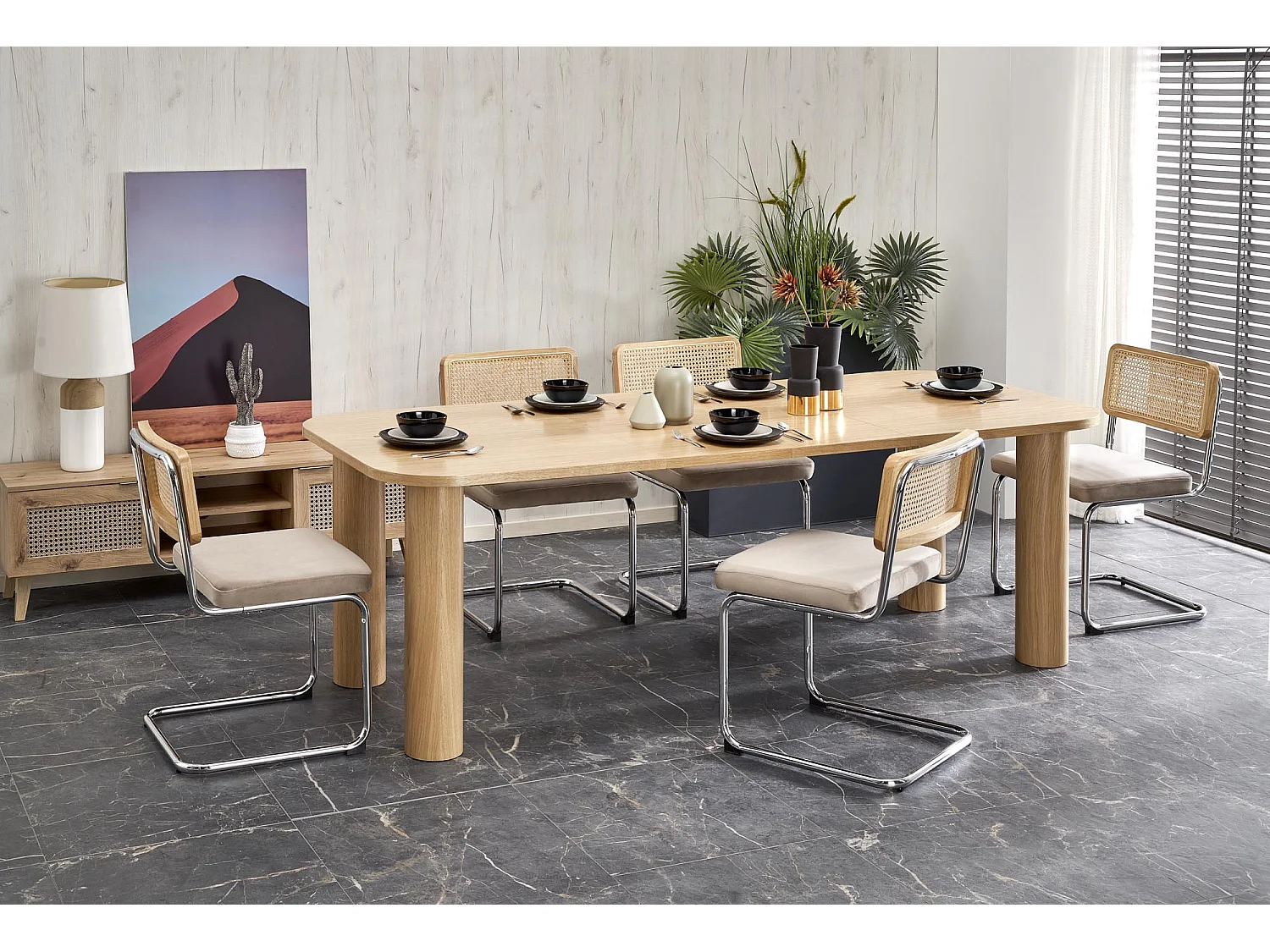 Table en chêne pour 4/6 personnes