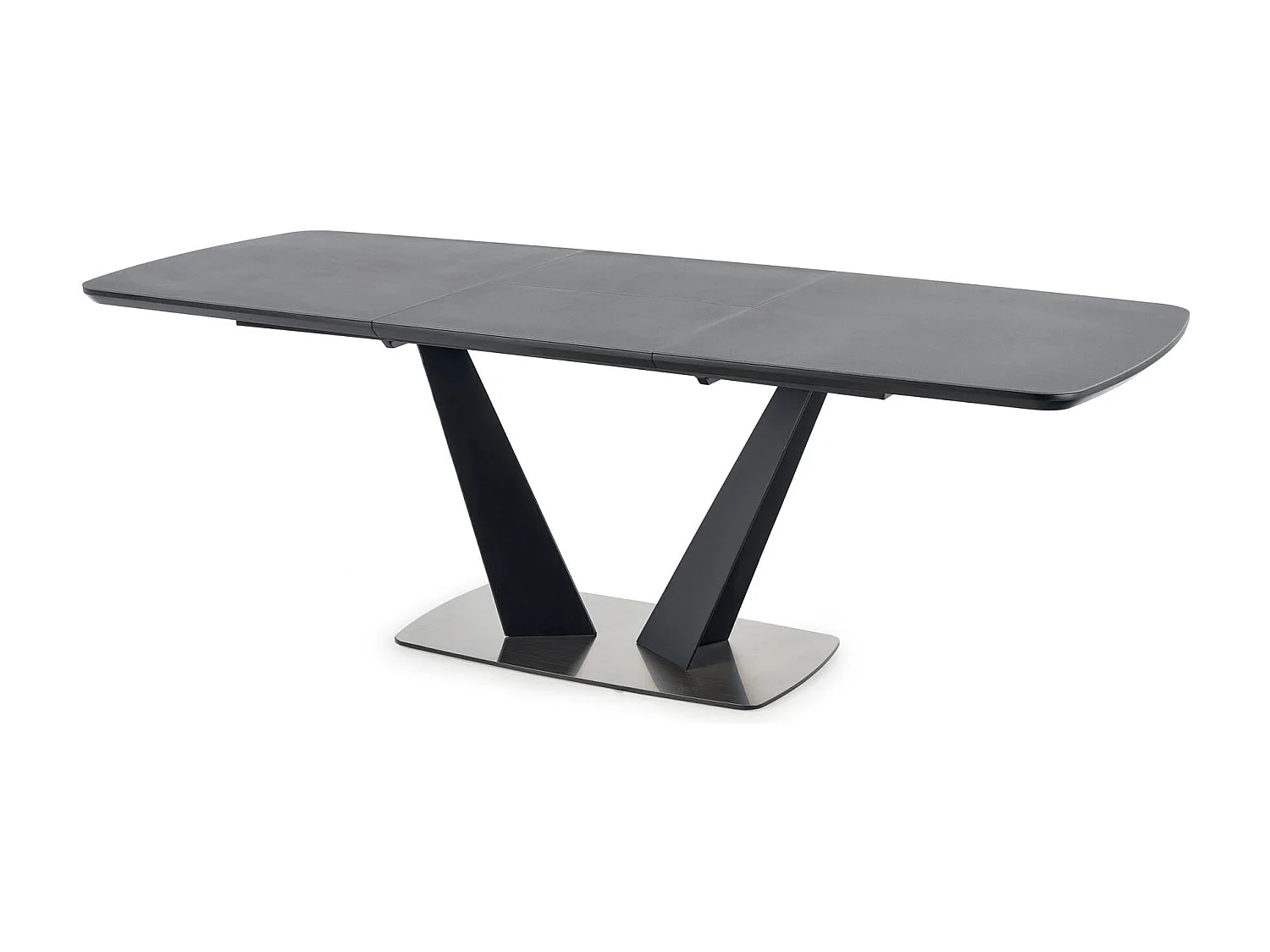 Table extensible pour 6/8 personnes, grise, 160/220x90 cm