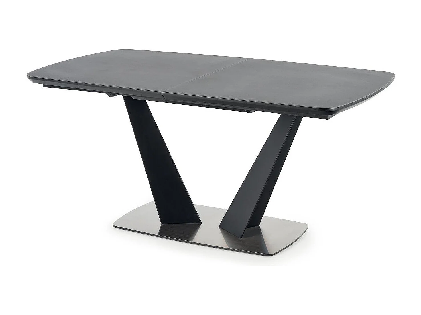 Table extensible pour 6/8 personnes, grise, 160/220x90 cm