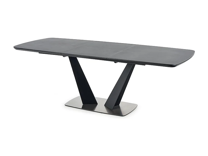 Table extensible pour 6/8 personnes, grise, 160/220x90 cm