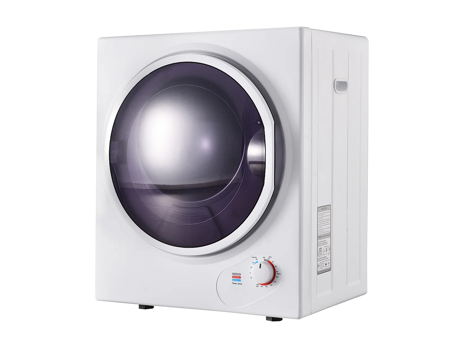 Asciugatrice bianca con doppio filtro - installabile a parete - Temperatura di asciugatura 65°C