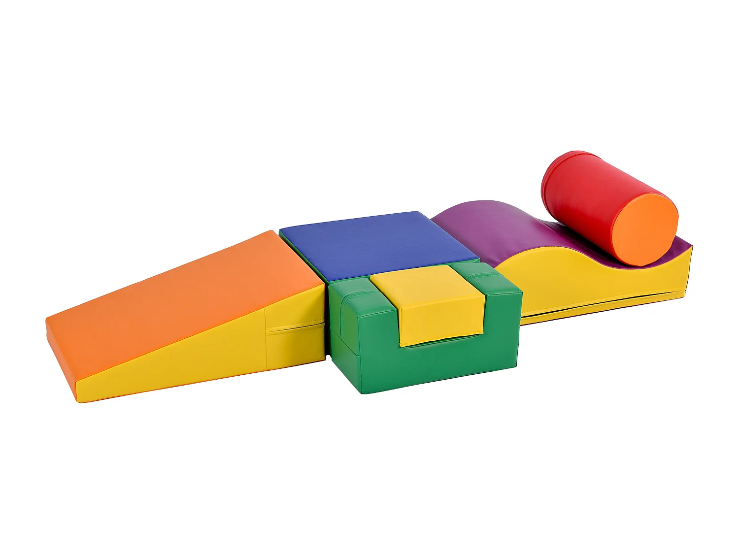 6 blocs de construction géants - pour grimper, glisser et ramper - PU