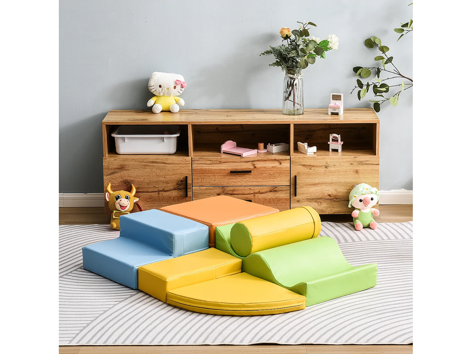 Blocs de construction en 6 pièces - Pour bébé et enfant - PU