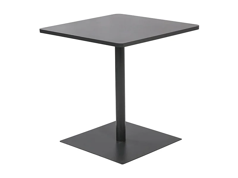 Table de jardin bistrot carré acier 2 places 70 cm anthracite - Orea