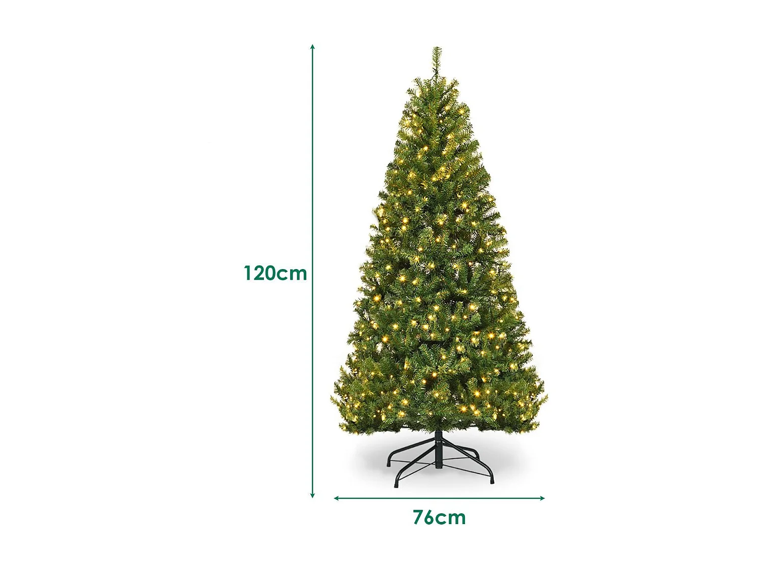 Sztuczna choinka led sosna stojak święta 120cm