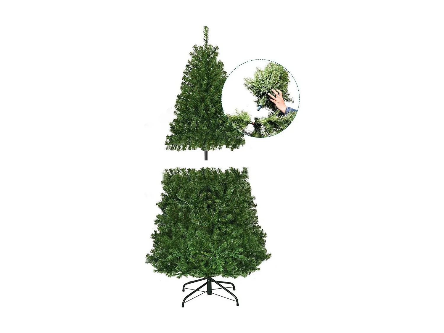 Sztuczna choinka led sosna stojak święta 120cm