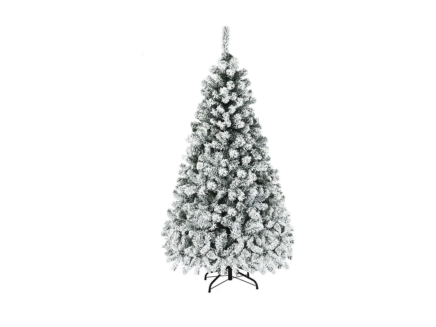 180 cm Weihnachtsbaum mit Schnee Premium-PVC-Nadeln mit LED-Lichtern Kunstbaum Weihnachten