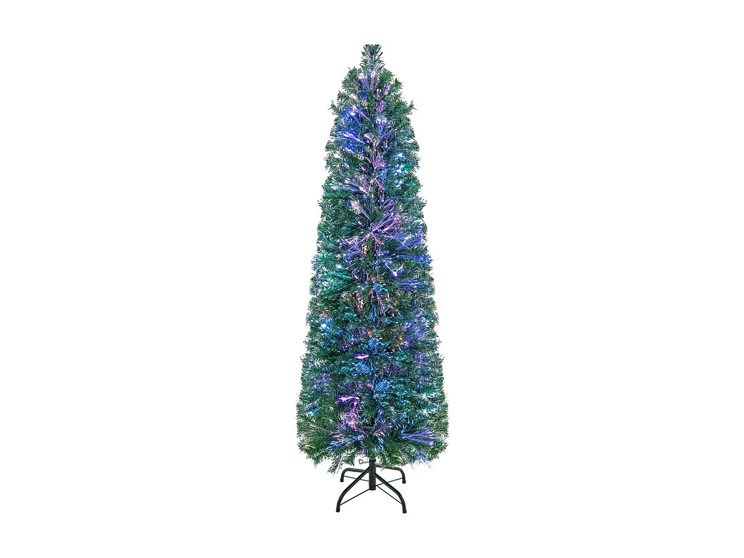Sapin de Noël Artificiel 180CM avec 517 Branches Support en Métal